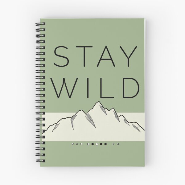 Item preview, Stay Wild Minimalist Mountain Adventure designed and sold by ThunderRed.