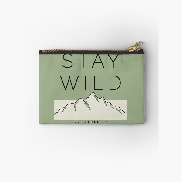 Item preview, Stay Wild Minimalist Mountain Adventure designed and sold by ThunderRed.