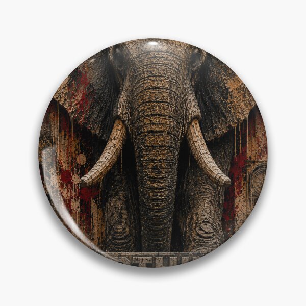 Item preview, Sovereign Operator Outlasts Craft Elephant Brutalist Canvas designed and sold by SavannaStrikes.