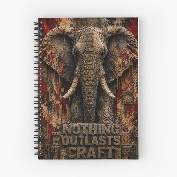 Item preview, Sovereign Operator Outlasts Craft Elephant Brutalist Canvas designed and sold by SavannaStrikes.