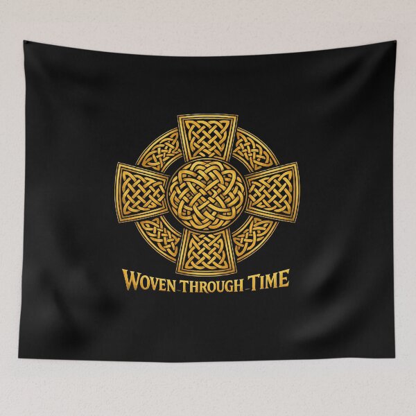 Item preview, Woven Through Time High Cross Decorative Knotwork designed and sold by taiche.