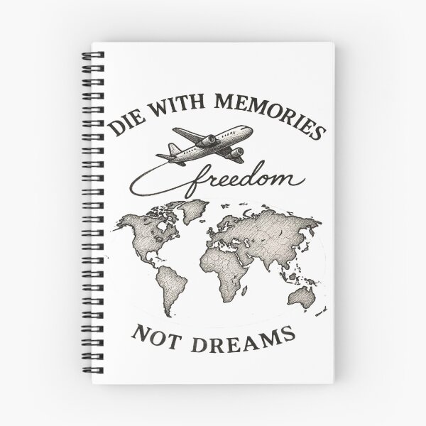 Item preview, Die With Memories Not Dreams Vintage Travel Sticker | Airplane & World Map Adventure Design designed and sold by ArtisticShape.