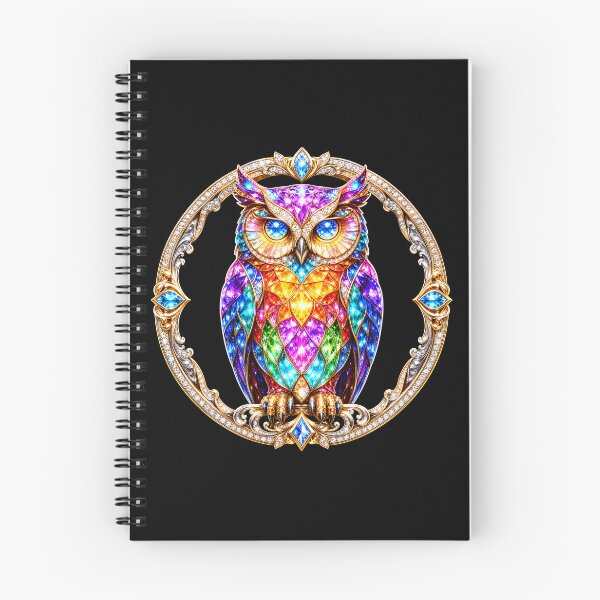 Item preview, Rainbow Owl Diamond Frame Jewel Crystal Art designed and sold by LuisWorks.