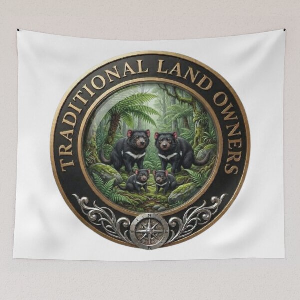 Item preview, Tasmanian Devils - Traditional Land Owners designed and sold by Kirrindy Designs.