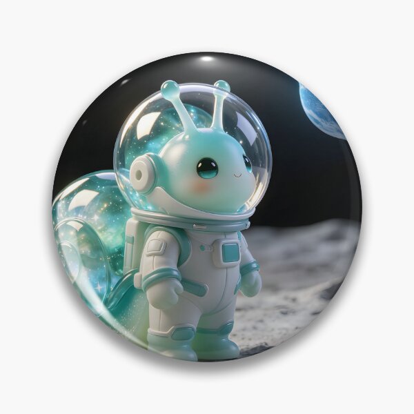 Item preview, Astronaut Emerald Snail - Cosmic Explorer Space Snail designed and sold by ABYSSLAB.