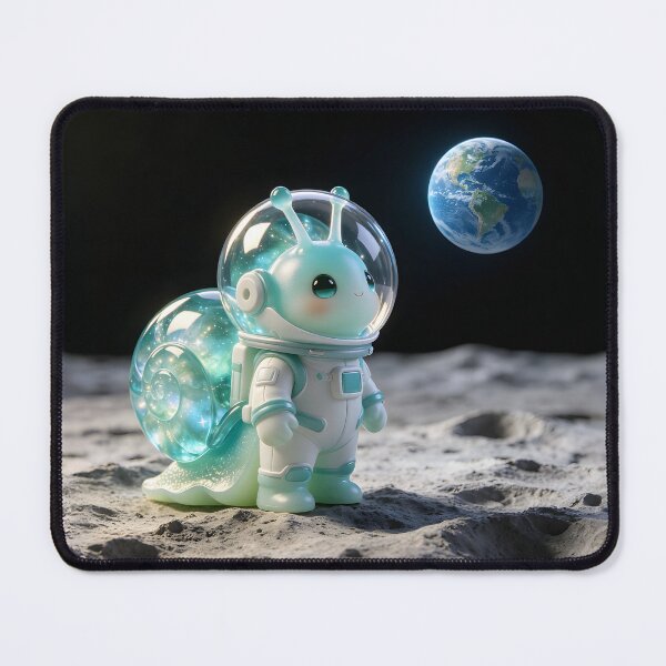 Item preview, Astronaut Emerald Snail - Cosmic Explorer Space Snail designed and sold by ABYSSLAB.