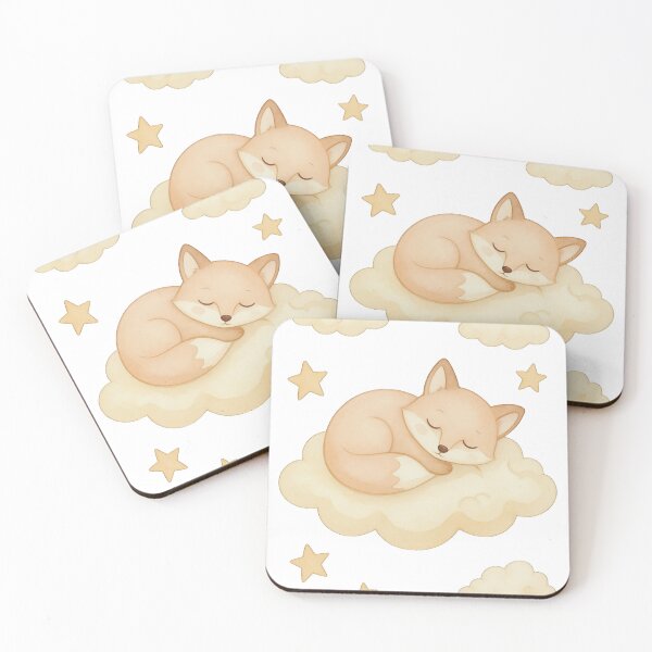 Item preview, Baby fox asleep designed and sold by AkaJune.