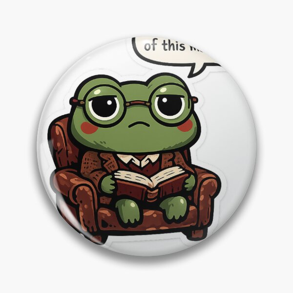 Item preview, What If None of This Matters — Existential Reading Frog Sticker designed and sold by Foryoubroshirt.