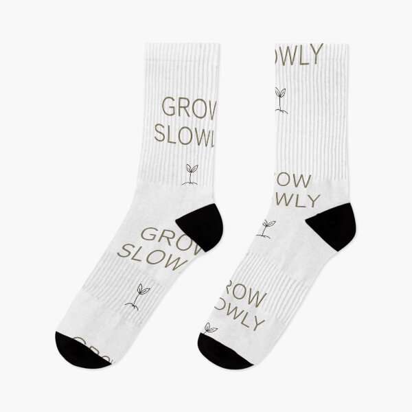 Item preview, Grow Slowly Minimalist Plant Quote designed and sold by ThunderRed.