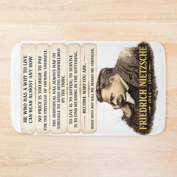 Artikelvorschau, Friedrich Nietzsche Zitate – Inspirierende Philosophie Typografie Design | Vintage Portrait Art entworfen und verkauft von Alchemy Forge.