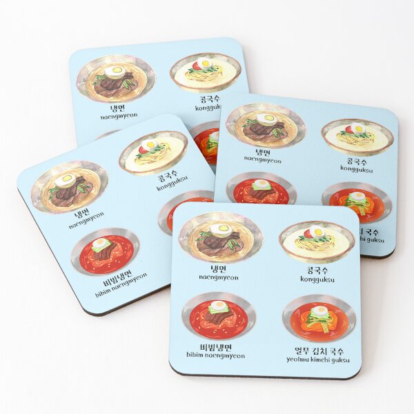 Item preview, Korean Cold Noodles Set with hangul designed and sold by Rin_Art.