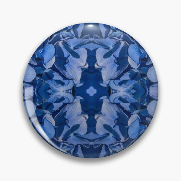 Item preview, Blue Hydrangea Pattern — Seamless Symmetrical Floral, Jewel Blue Botanical Tile designed and sold by Andrey Yurkevich Art.