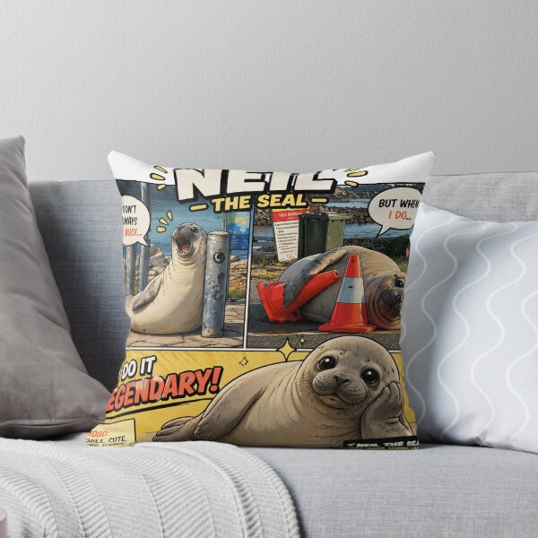 Item preview, Neil The Seal – Funny Comic Seal Meme designed and sold by Mystic & Celestial Art.
