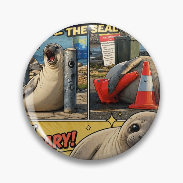 Item preview, Neil The Seal – Funny Comic Seal Meme designed and sold by Mystic & Celestial Art.