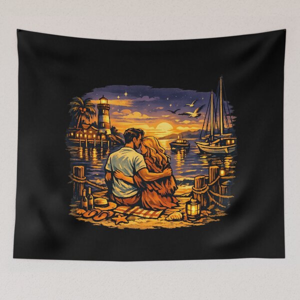 Item preview, Kayak Coast Anniversary Beach Trip Gift for Couples designed and sold by OliviaHayesArt.