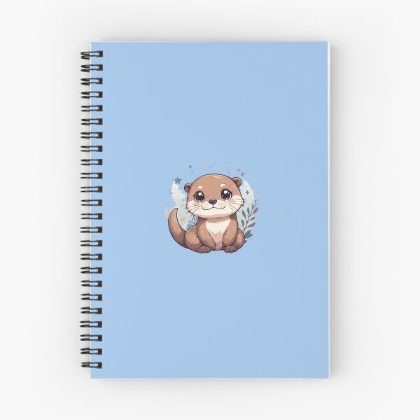 Item preview, Modern Kawaii Baby Otter Illustration designed and sold by KawaiiMoonStudio.