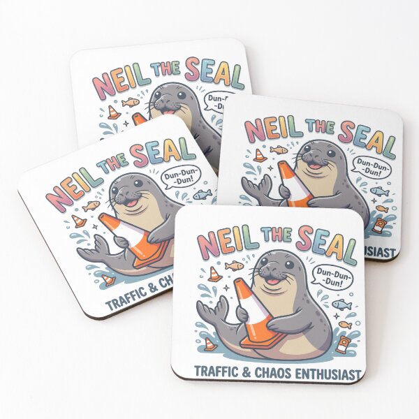 Item preview, Neil the Seal - Traffic and Chaos Enthusiast designed and sold by EchoWear-10M.