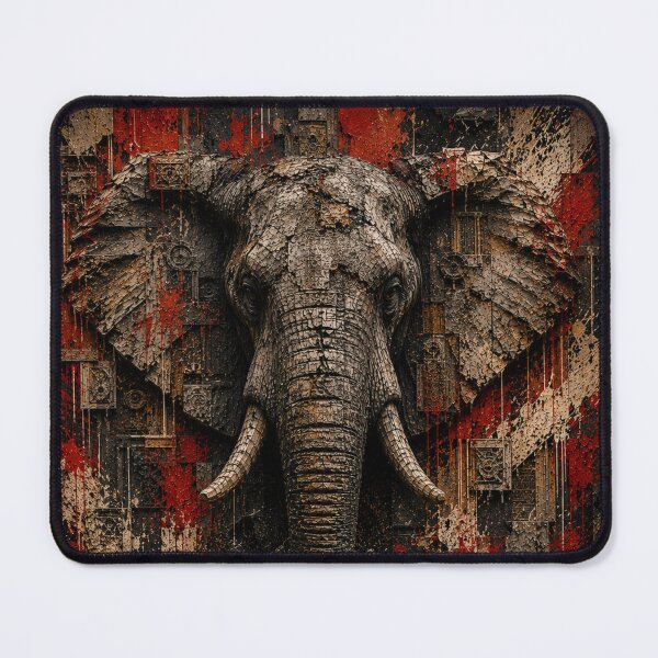 Item preview, Sovereign Operator Built From Pressure Elephant Brutalist Poster designed and sold by SavannaStrikes.