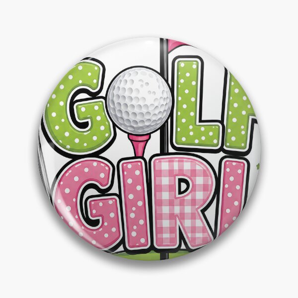 Item preview, Golf Girl Cute Pink Green Golf Graphic | Women's Golf Lover designed and sold by inkflair2.