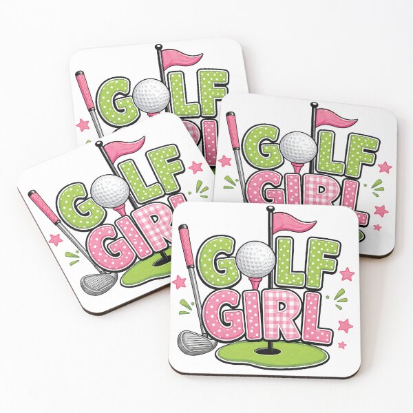 Item preview, Golf Girl Cute Pink Green Golf Graphic | Women's Golf Lover designed and sold by inkflair2.