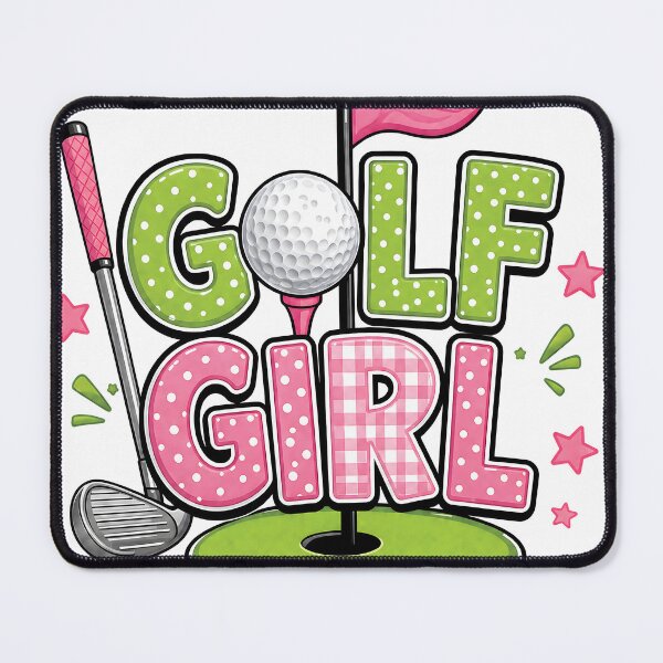 Item preview, Golf Girl Cute Pink Green Golf Graphic | Women's Golf Lover designed and sold by inkflair2.
