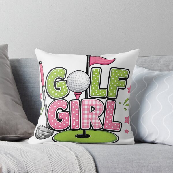 Item preview, Golf Girl Cute Pink Green Golf Graphic | Women's Golf Lover designed and sold by inkflair2.
