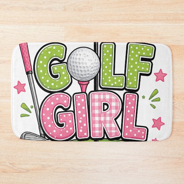 Item preview, Golf Girl Cute Pink Green Golf Graphic | Women's Golf Lover designed and sold by inkflair2.