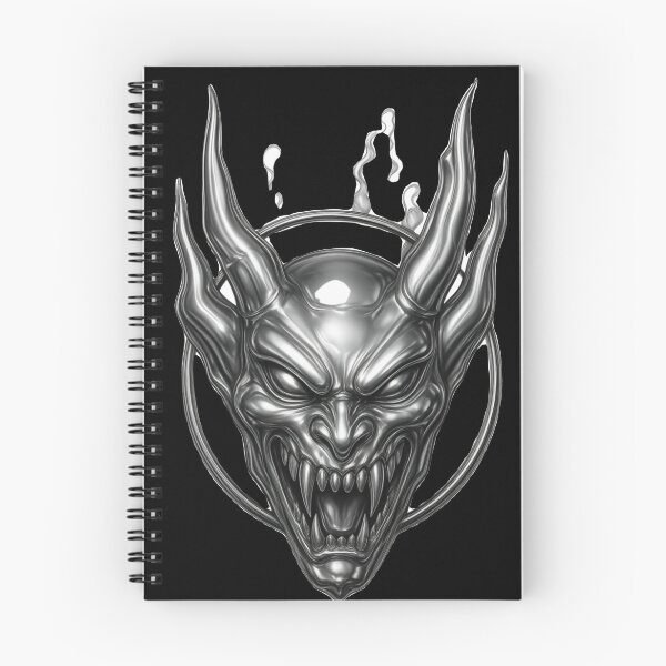 Item preview, Gothic Demon Mask Tattoo - Darkwork Shaded Edition designed and sold by Ideniquo.