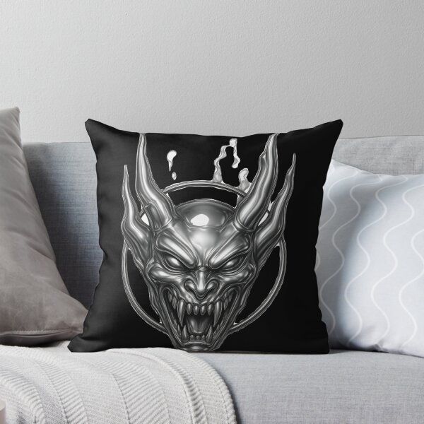 Item preview, Gothic Demon Mask Tattoo - Darkwork Shaded Edition designed and sold by Ideniquo.