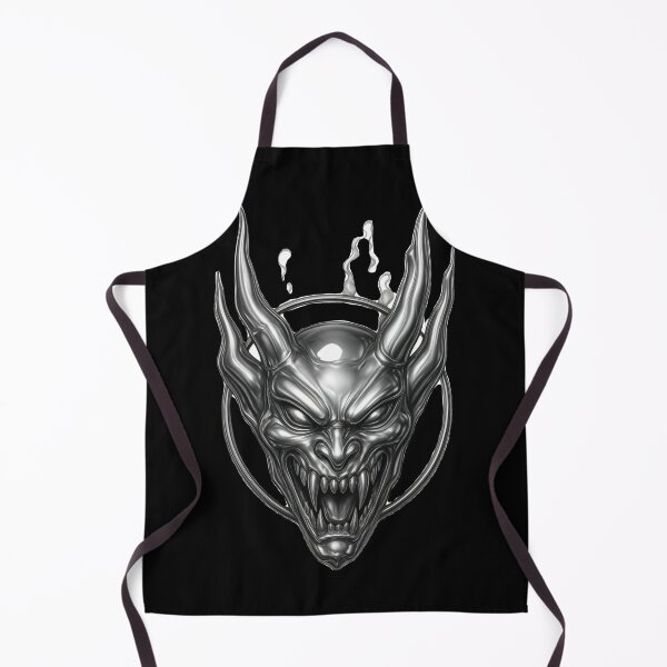 Item preview, Gothic Demon Mask Tattoo - Darkwork Shaded Edition designed and sold by Ideniquo.