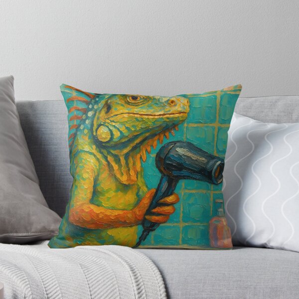 Item preview, Abstract Painting of Singing Iguana Serenade | Whimsical Colorful Reptile Illustration | Modern Tropical Animal Wall Art Print designed and sold by PaintedPixels01.