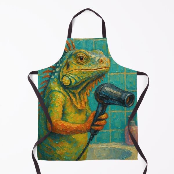 Item preview, Abstract Painting of Singing Iguana Serenade | Whimsical Colorful Reptile Illustration | Modern Tropical Animal Wall Art Print designed and sold by PaintedPixels01.