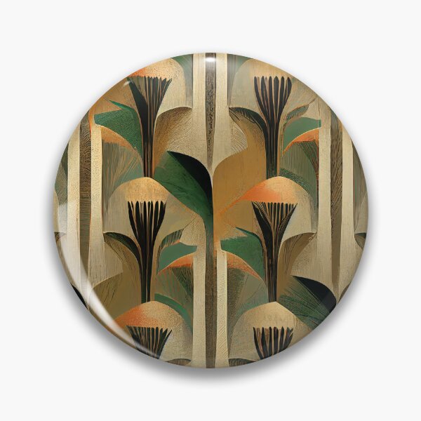 Item preview, Art Deco Golden Hues And Green Luxurious Pattern  designed and sold by DEC02.