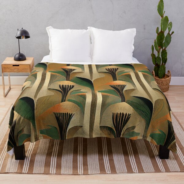 Item preview, Art Deco Golden Hues And Green Luxurious Pattern designed and sold by DEC02.