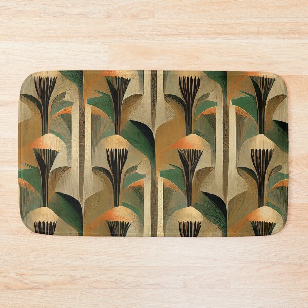 Item preview, Art Deco Golden Hues And Green Luxurious Pattern  designed and sold by DEC02.