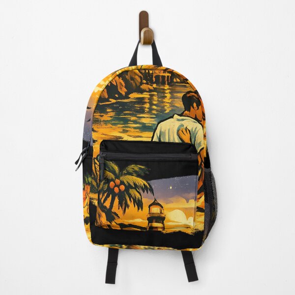 Item preview, Hidden Cove Vintage Beach Vacation Couple designed and sold by OliviaHayesArt.