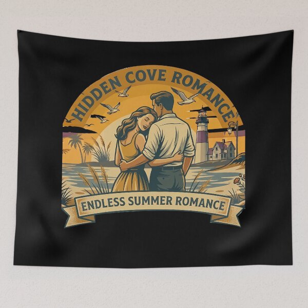Item preview, Endless Summer Vintage Beach Vacation Couple designed and sold by OliviaHayesArt.