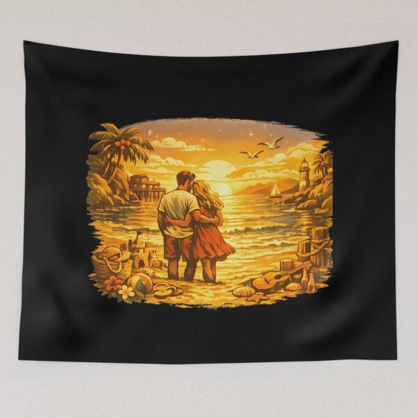 Item preview, Endless Summer Anniversary Beach Trip Gift for Couples designed and sold by OliviaHayesArt.