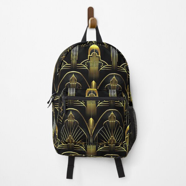 Item preview, Sophisticated Golden And Black Vintage Art Deco Pattern designed and sold by DEC02.