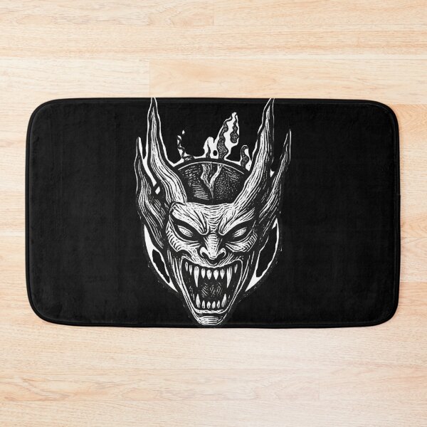 Item preview, Gothic Demon Mask Tattoo - Classic Blackwork Edition designed and sold by Ideniquo.