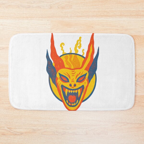 Item preview, Gothic Demon Mask Tattoo - Sulfur Yellow & Blue designed and sold by Ideniquo.