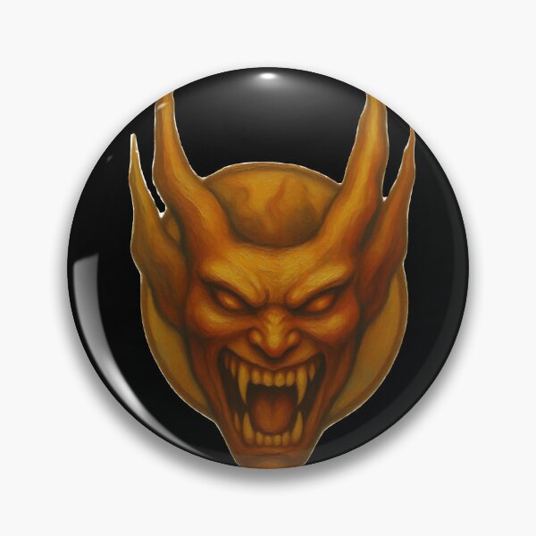 Item preview, Gothic Demon Mask Tattoo - Dark Bronze Edition designed and sold by Ideniquo.