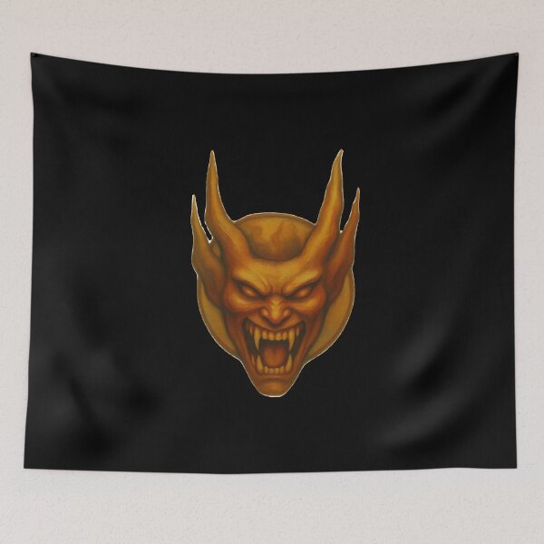 Item preview, Gothic Demon Mask Tattoo - Dark Bronze Edition designed and sold by Ideniquo.
