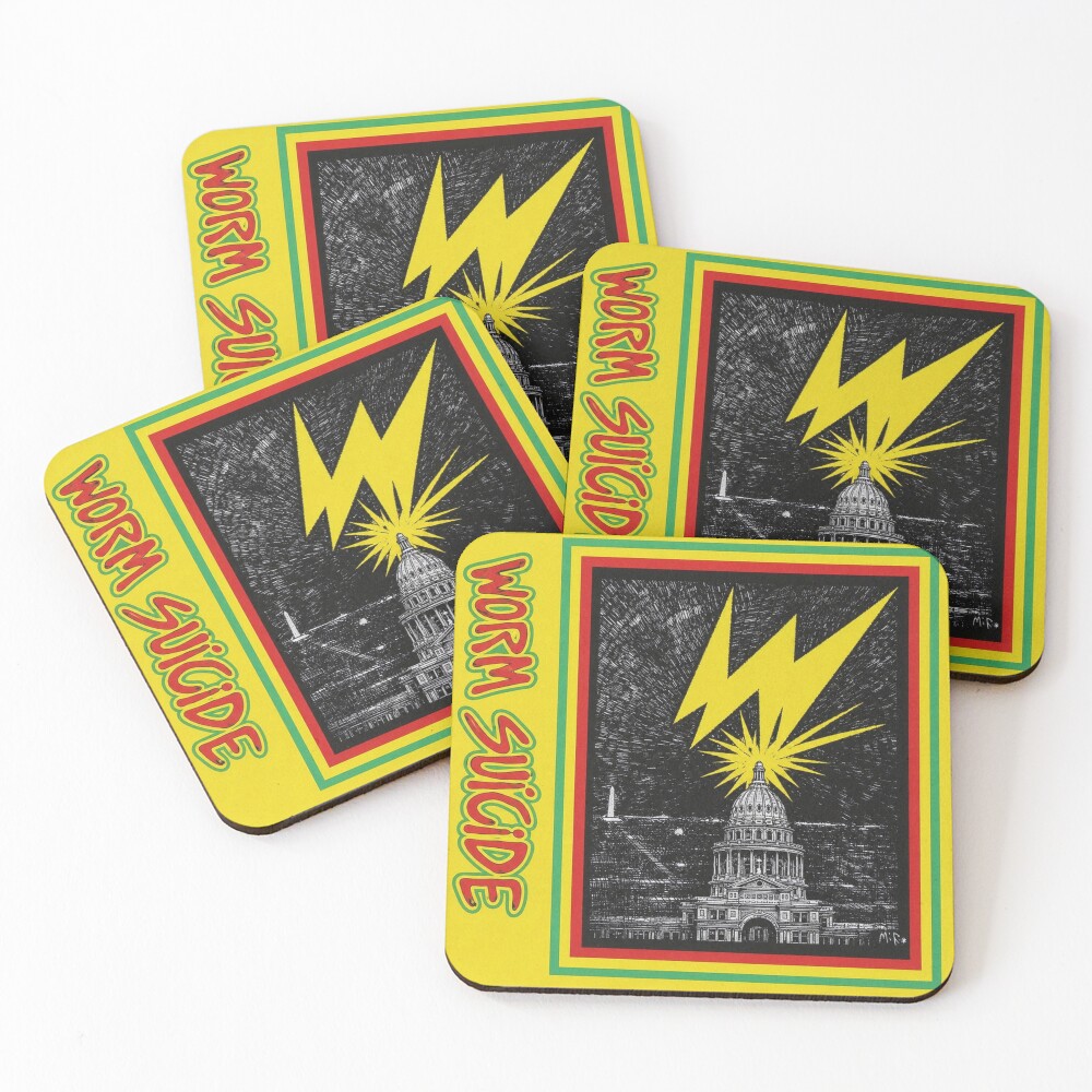 Item preview, Coasters (Set of 4) designed and sold by wormsuicide.