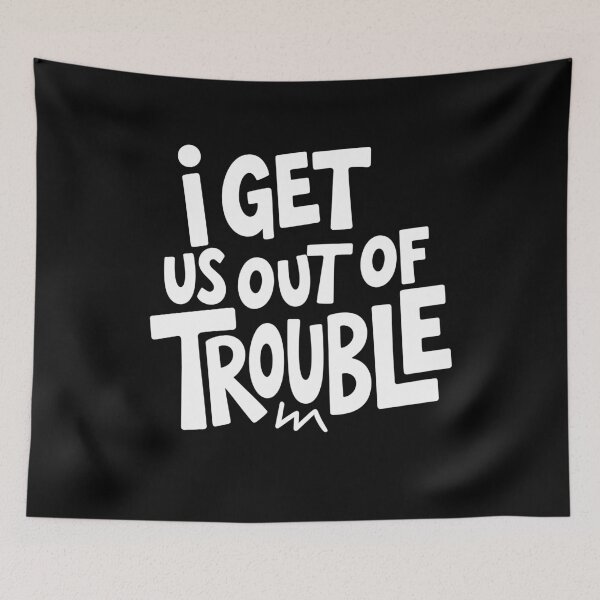 Item preview, I Get Us Out Of Trouble Funny Matching Best Friend Design designed and sold by Say It With Ink.