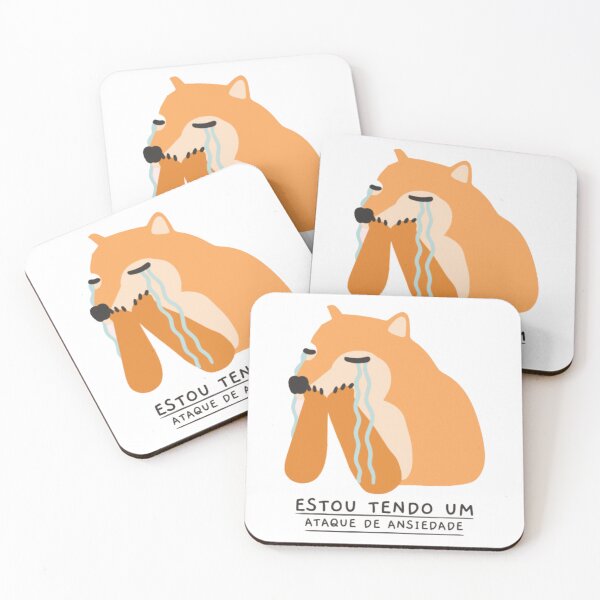 Item preview, Estou Tendo Um Ataque De Ansiedade Crying Shiba designed and sold by GenZFashion000.