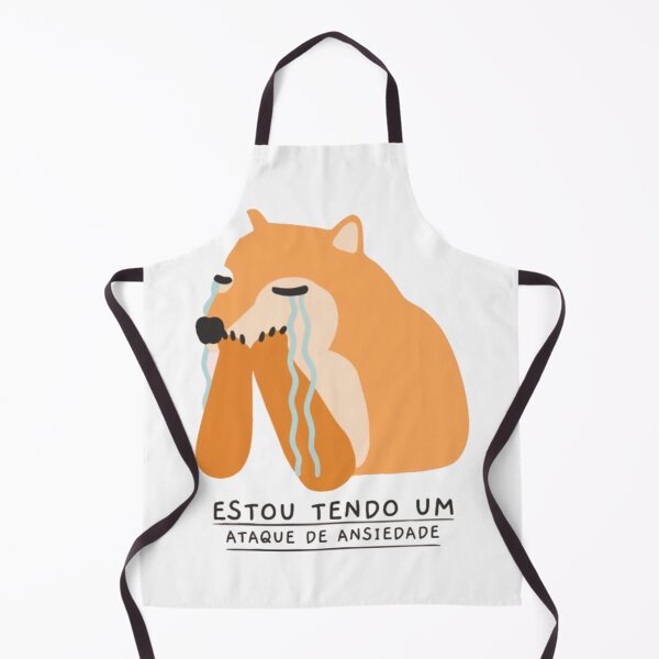 Item preview, Estou Tendo Um Ataque De Ansiedade Crying Shiba designed and sold by GenZFashion000.