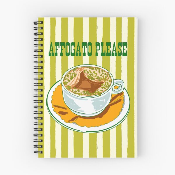 Item preview, Affogato Please Coffee Stripes Illustration designed and sold by MaiZephyr.