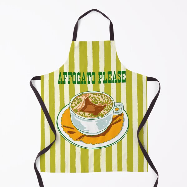 Item preview, Affogato Please Coffee Stripes Illustration designed and sold by MaiZephyr.