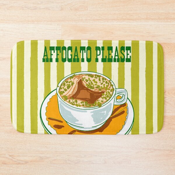 Item preview, Affogato Please Coffee Stripes Illustration designed and sold by MaiZephyr.